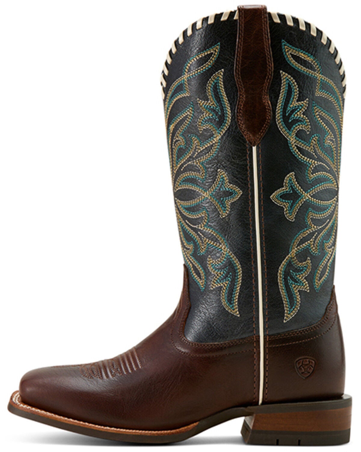 Image #2 - Ariat Women's Showdown Western Boots - Broad Square Toe, Brown, hi-res