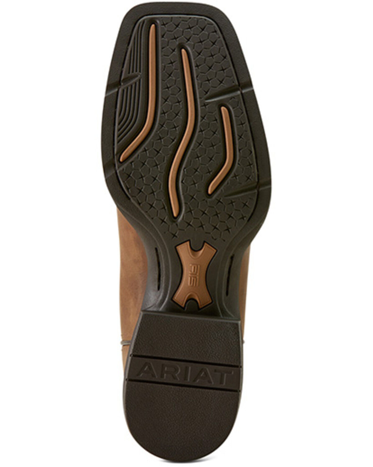 Image #5 - Ariat Men's Sport Steer Skull Performance Western Boots - Broad Square Toe, Tan, hi-res