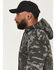 Image #2 - Lucky Brand Workwear Men's Camo Print Hooded Sweatshirt, Black, hi-res