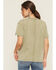 Image #4 - Cleo & Wolf Women's Boyfriend Short Sleeve Pocket Tee, Moss Green, hi-res