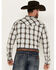 Image #4 - Moonshine Spirit Men's Southwestern Plaid Print Long Sleeve Snap Flannel Shirt, Grey, hi-res