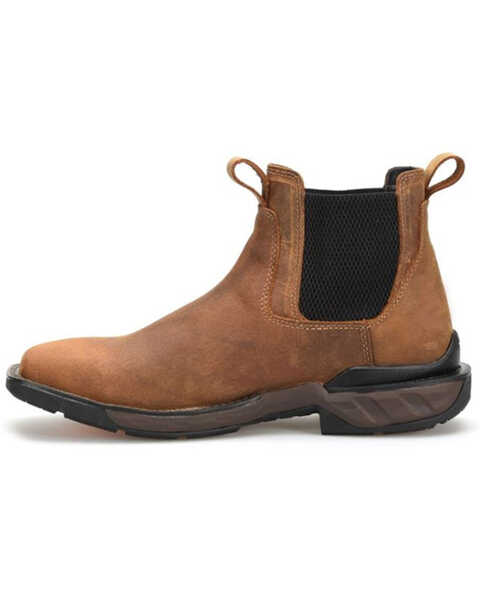 Image #3 - Double H Men's Phantom 5" Pull-On Boots - Broad Square Toe, Brown, hi-res