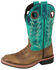 Image #1 - Smoky Mountain Boys' Jesse Western Boots - Broad Square Toe, Brown/blue, hi-res