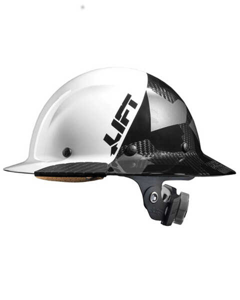 Image #4 - Lift Safety Dax 50 Carbon Full Brim Hard Hat , White, hi-res