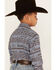 Image #4 - Ariat Boys' Haddington Retro Fit Long Sleeve Snap Western Shirt, Green, hi-res