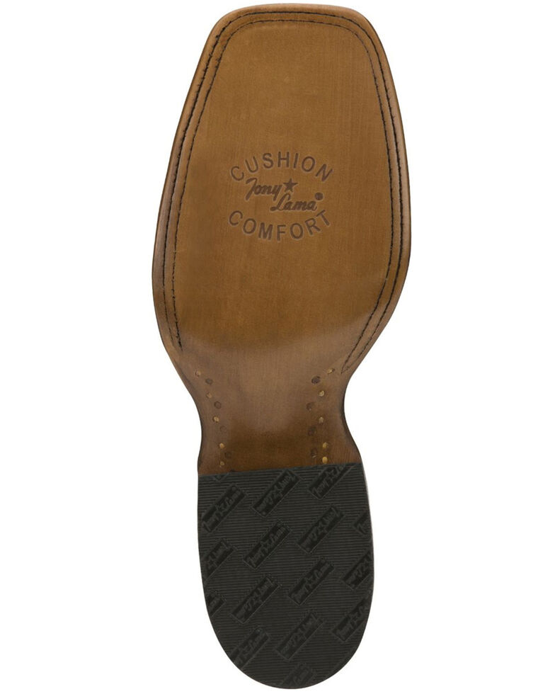 Tony Lama Men's Augustus Western Boots - Wide Square Toe, Grey, hi-res