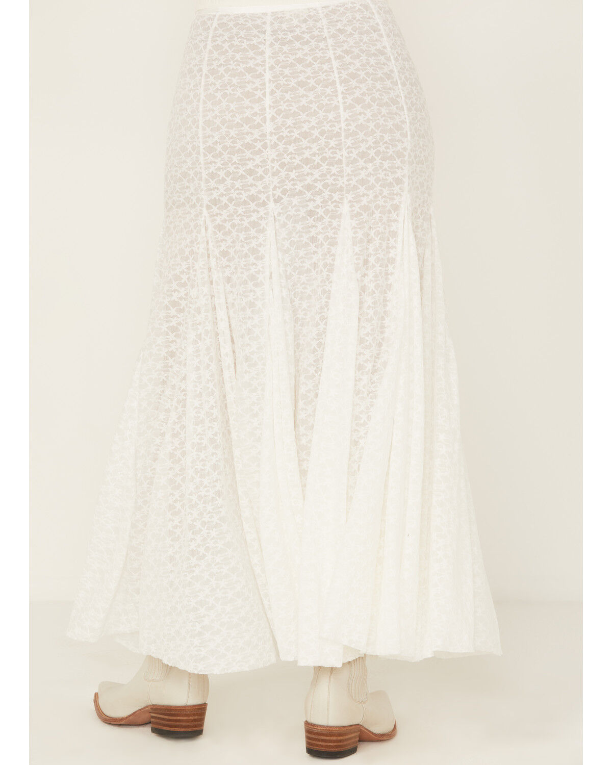 Image #4 - Free People Women's Kiss Kiss Lace Slip Maxi Skirt, Ivory, hi-res