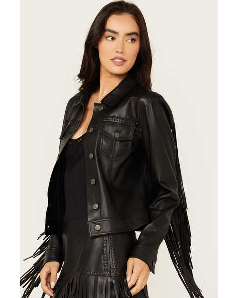 Image #2 - Idyllwind Women's Stella Faux Leather Jacket , Black, hi-res