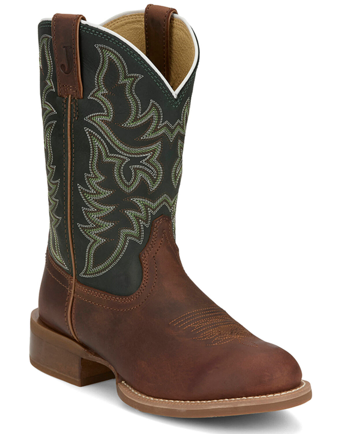 Image #1 - Justin Men's Wild Bill Performance Western Boots - Round Toe, Brown, hi-res
