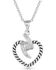 Image #1 - Montana Silversmiths Women's Silver Electric Love Heart Necklace, Silver, hi-res