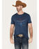 Cody James Men's Triple Bull Short Sleeve Graphic T-Shirt, Navy, hi-res