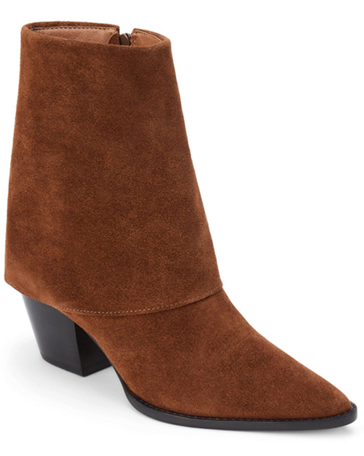 Matisse Women's Ella Suede Fashion Booties - Round Toe, Coffee, hi-res