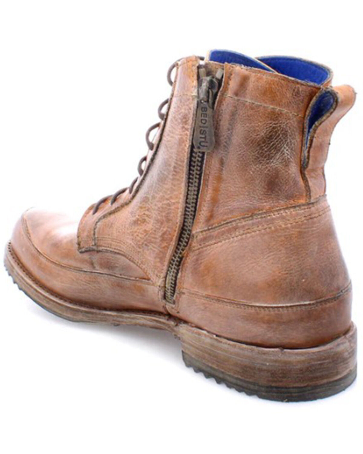 Image #3 - Bed Stu Men's Spiker Lace-Up Casual Boots - Moc Toe, Tan, hi-res