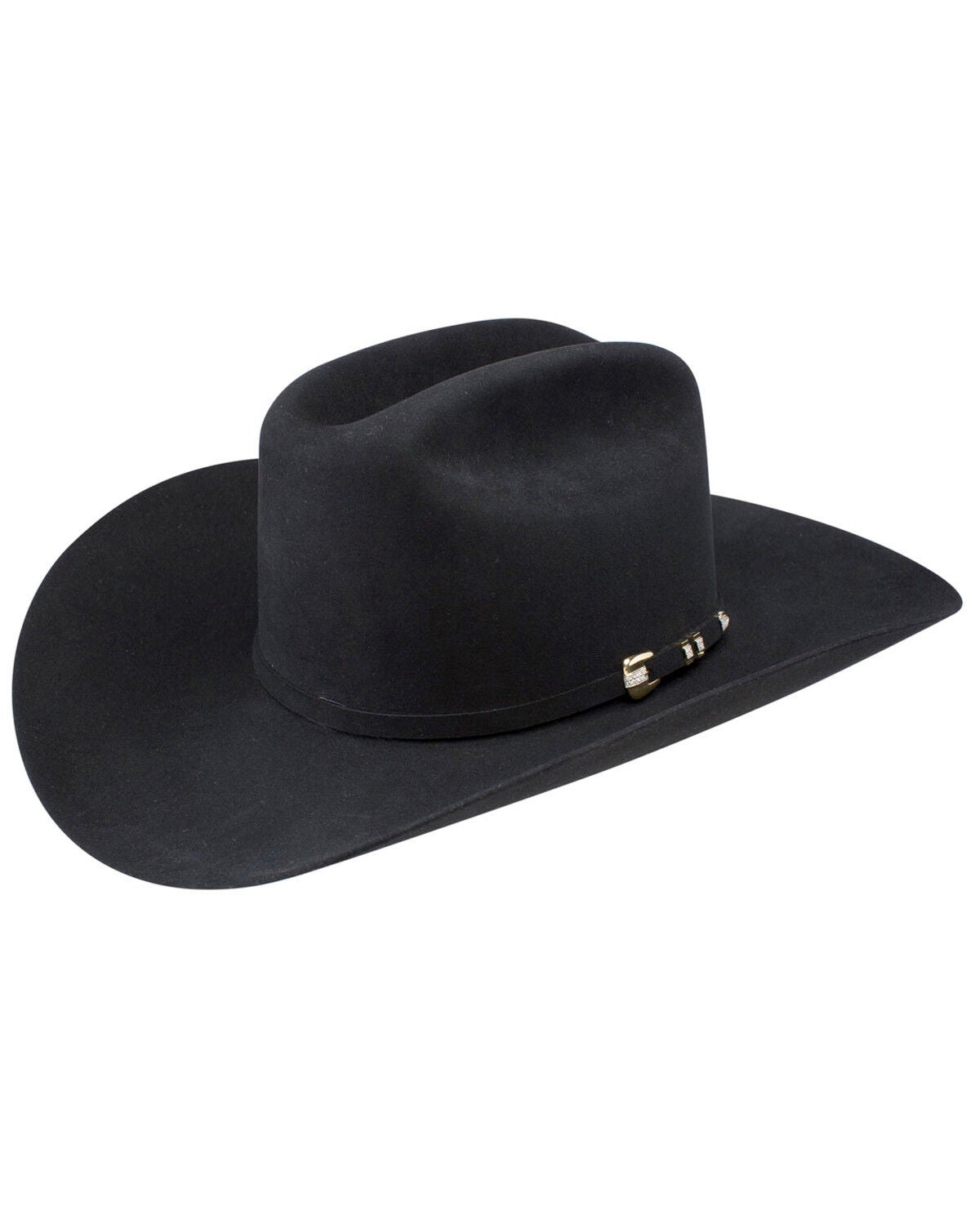 Image #1 - Stetson Diamante 1000X Fur Felt Cowboy Hat, Black, hi-res
