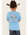 Carhartt Boys' Outfish Short Sleeve T-Shirt, Light Blue, hi-res