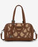 Image #1 - Wrangler Women's Horseshoe Cutout Mini Boston Crossbody Bag, Brown, hi-res