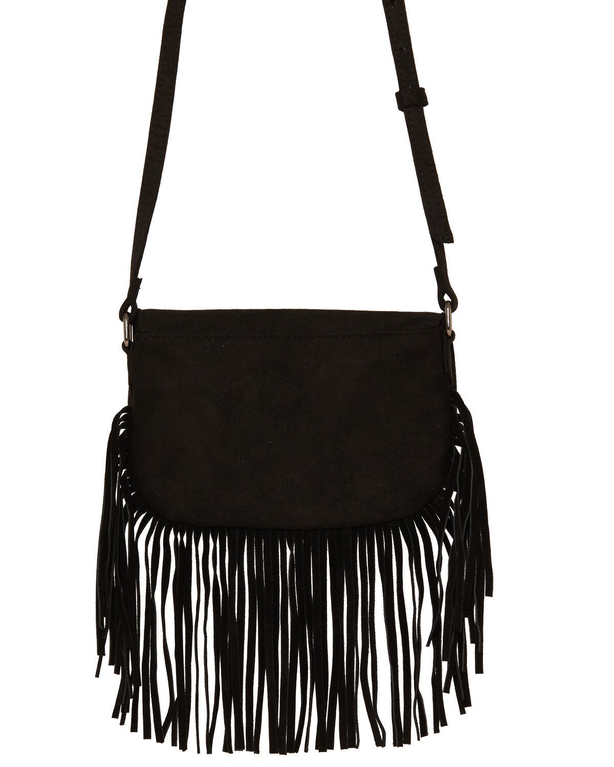 Image #3 - Shyanne Women's Henley Faux Suede Mini Crossbody Bag, Black, hi-res
