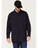 Image #1 - Hawx Men's FR Vented Solid Long Sleeve Button-Down Work Shirt , Navy, hi-res