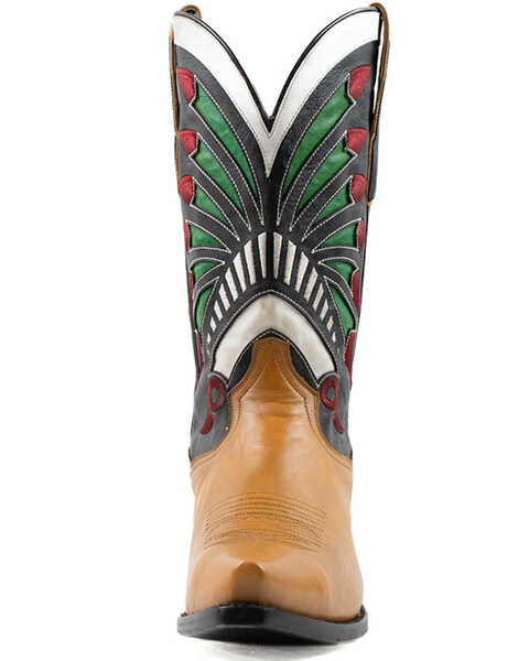 Image #4 - Dan Post Men's Tom Horn Western Boots - Snip Toe, Tan, hi-res