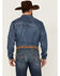 Image #4 - Kimes Ranch Men's Grimes Dark Indigo Wash Denim Long Sleeve Snap Western Shirt , Dark Blue, hi-res