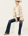 Image #1 - Revel Women's Crochet Cropped Cardigan, Beige, hi-res