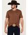 Image #2 - RANK 45&reg; Men's Dust & Glory Short Sleeve Graphic T-Shirt, Lt Brown, hi-res