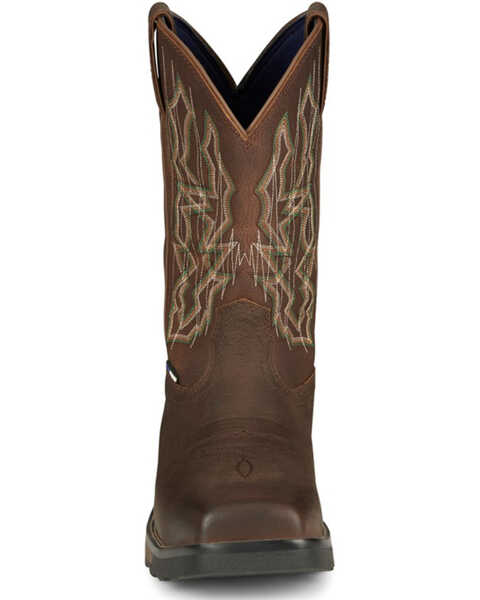 Image #4 - Tony Lama Men's Anchor Water Buffalo Pull On Western Work Boots - Composite Toe , Brown, hi-res