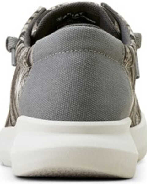 Image #3 - Ariat Men's Hilo Stretch Lace Casual Shoes - Moc Toe , Grey, hi-res