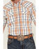Image #3 - Cody James Men's Spectator Plaid Print Short Sleeve Snap Western Shirt, White, hi-res