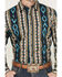 Image #3 - Wrangler Men's Checotah Southwestern Print Long Sleeve Snap Western Shirt, Teal, hi-res