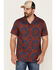 Image #1 - Pendleton Men's Hula Girl Tropical Print Short Sleeve Button-Down Western Shirt , Red, hi-res