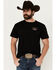 Image #2 - Brixton Men's Linwood Logo Short Sleeve Graphic T-Shirt , Black, hi-res