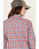 Image #4 - Ariat Women's FR Plaid Print Long Sleeve Button-Down Work Shirt, Coral, hi-res