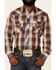 Image #3 - Roper Men's Brown Plaid Long Sleeve Snap Western Shirt , , hi-res