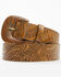 Image #1 - Shyanne Women's Tooled Buckle Belt, Brown, hi-res