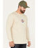 Image #2 - Brixton Men's Bart Logo Graphic Long Sleeve T-Shirt, Cream, hi-res