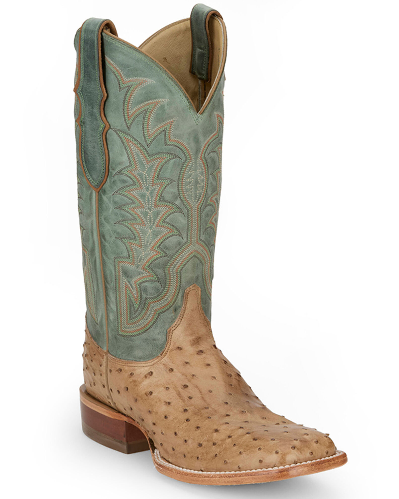 Justin men's full quill ostrich western boots online