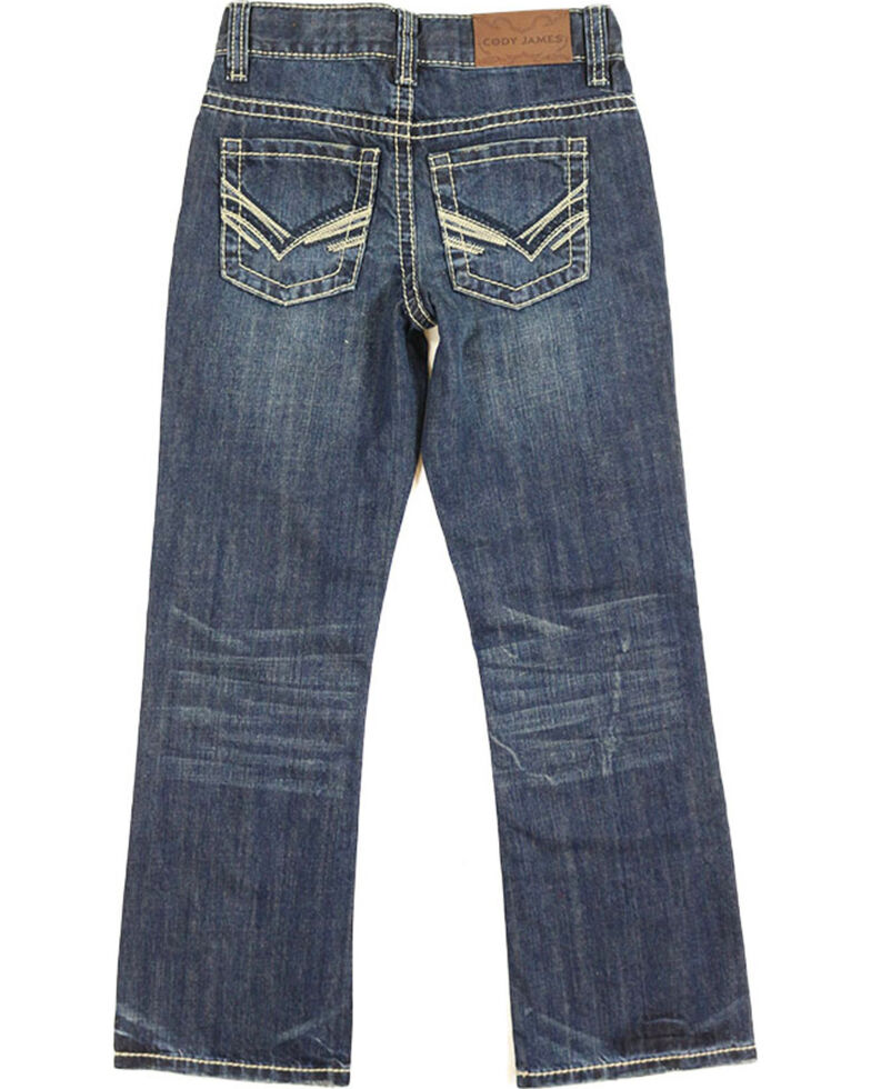 Cody James Boys' Dark Regular Bootcut Jeans , Dark Blue, hi-res