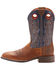 Image #2 - Ariat Men's Sidebet Western Performance Boots - Broad Square Toe, Brown, hi-res