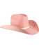 Image #1 - Shyanne Kids' Straw Cowboy Hat, Pink, hi-res