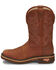 Image #3 - Justin Men's Resistor Waterproof Western Work Boots - Soft Toe, Russett, hi-res
