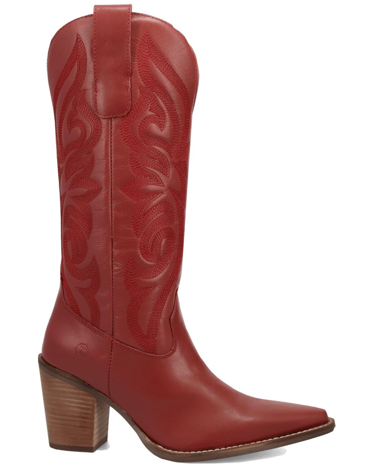 Image #2 - Dingo Women's Hensley Tall Western Boots - Round Toe, Red, hi-res