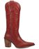 Image #2 - Dingo Women's Hensley Tall Western Boots - Round Toe, Red, hi-res