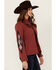 Image #2 - Shyanne Women's Kalo Embroidered Softshell Jacket, Brick Red, hi-res