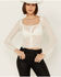 Image #1 - Free People Women's Madison Sheer Long Sleeve Shirt, White, hi-res