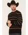 Image #2 - Cody James Men's Rhodes Crew Neck Sweater, Black, hi-res