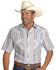 Image #1 - Wrangler Men's Assorted Classic Short Sleeve Western Shirt - Big & Tall, Stripe, hi-res