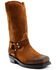 Brothers & Sons Men's Pull On Motorcycle Boots - Square Toe, Brown, hi-res