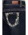 Image #4 - Shyanne Girls' Southwestern Floral Border Pocket Stretch Bootcut Jeans, Blue, hi-res
