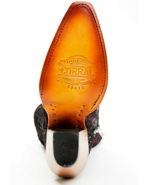 Image #7 - Corral Women's Metallic Tall Western Boots - Snip Toe , Black/purple, hi-res